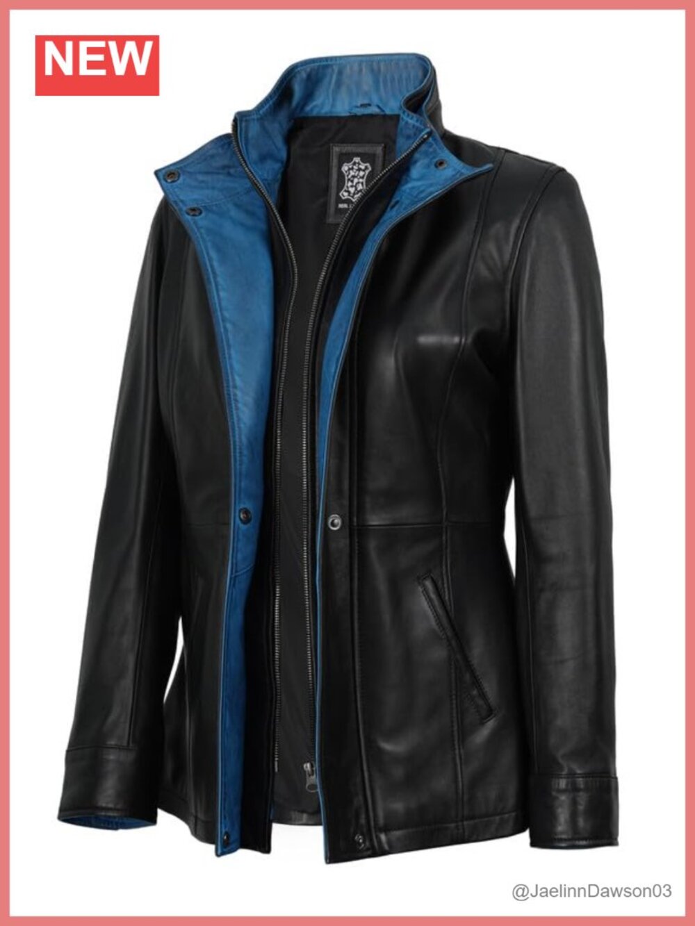 Lambskin Leather Car Coat Women Long Leather Jacket Tailored Fit
